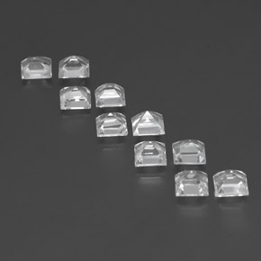 Achetez naturel 7,92ct blanc topaze gems, carré, en provenance brésil chez gemselect. en stock, livraison internationale!