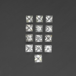 Achetez naturel ct blanc topaze gems, carré, en provenance brésil chez gemselect. en stock, livraison internationale!