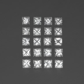 Achetez naturel ct blanc topaze gems, carré, en provenance brésil chez gemselect. en stock, livraison internationale!