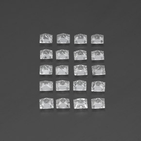 Achetez naturel ct blanc topaze gems, carré, en provenance brésil chez gemselect. en stock, livraison internationale!