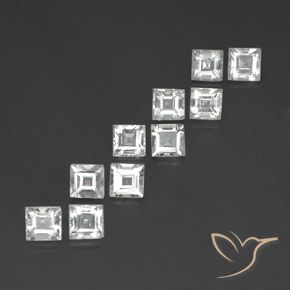 Shop natural 4.37ct Blanc Topaze gems, Carré, from Brésil at GemSelect. In stock, global shipping!