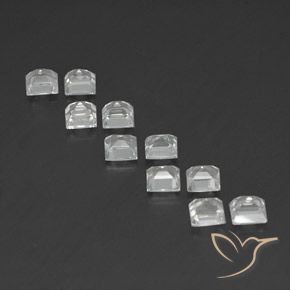 Shop natural 4.37ct Blanc Topaze gems, Carré, from Brésil at GemSelect. In stock, global shipping!