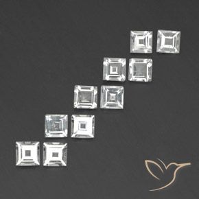 Shop natural 3.74ct Blanc Topaze gems, Carré, from Brésil at GemSelect. In stock, global shipping!