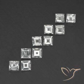 Achetez naturel 3.88ct Blanc chaud Topaze gems, Carré, En provenance Brésil chez GemSelect. En stock, livraison internationale!