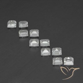 Achetez naturel 3.88ct Blanc chaud Topaze gems, Carré, En provenance Brésil chez GemSelect. En stock, livraison internationale!