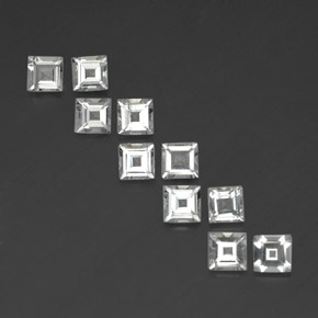 Achetez naturel ct blanc topaze gems, carré, en provenance brésil chez gemselect. en stock, livraison internationale!