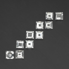 Achetez naturel ct blanc topaze gems, carré, en provenance brésil chez gemselect. en stock, livraison internationale!