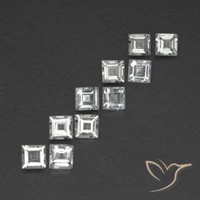 Shop natural 4.17ct Blanc chaud Topaze gems, Carré, from Brésil at GemSelect. In stock, global shipping!