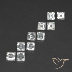 Shop natural 4.41ct Blanc chaud Topaze gems, Carré, from Brésil at GemSelect. In stock, global shipping!