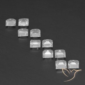 Shop natural 4.02ct Blanc Topaze gems, Carré, from Brésil at GemSelect. In stock, global shipping!