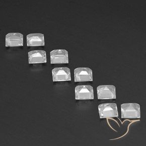 Shop natural 3.81ct Blanc Topaze gems, Carré, from Brésil at GemSelect. In stock, global shipping!