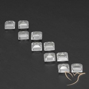Shop natural 4.21ct Blanc clair Topaze gems, Carré, from Brésil at GemSelect. In stock, global shipping!