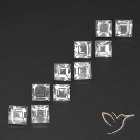 Shop natural 4.92ct Blanc Topaze gems, Carré, from Brésil at GemSelect. In stock, global shipping!
