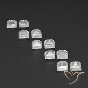 Shop natural 4.67ct Blanc clair Topaze gems, Carré, from Brésil at GemSelect. In stock, global shipping!