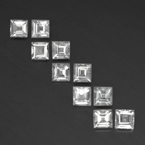 Achetez naturel ct blanc topaze gems, carré, en provenance brésil chez gemselect. en stock, livraison internationale!