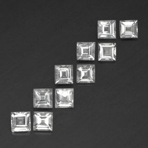 Achetez naturel ct blanc topaze gems, carré, en provenance brésil chez gemselect. en stock, livraison internationale!