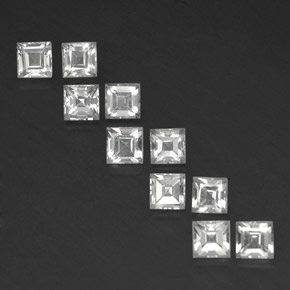 Achetez naturel 5,06ct blanc topaze gems, carré, en provenance brésil chez gemselect. en stock, livraison internationale!