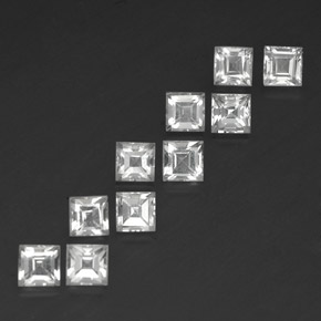 Achetez naturel 5,06ct blanc topaze gems, carré, en provenance brésil chez gemselect. en stock, livraison internationale!