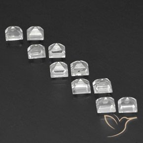 Shop natural 5.19ct Blanc clair Topaze gems, Carré, from Brésil at GemSelect. In stock, global shipping!