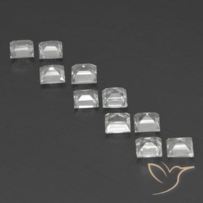 Shop natural 4.12ct Blanc clair Topaze gems, Carré, from Brésil at GemSelect. In stock, global shipping!