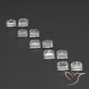 Shop natural 4.22ct Blanc clair Topaze gems, Carré, from Brésil at GemSelect. In stock, global shipping!
