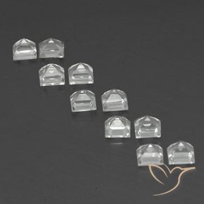 Shop natural 5.05ct Blanc clair Topaze gems, Carré, from Brésil at GemSelect. In stock, global shipping!