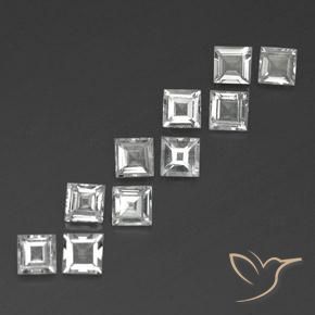 Shop natural 3.88ct Blanc Topaze gems, Carré, from Brésil at GemSelect. In stock, global shipping!
