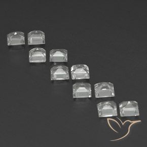 Shop natural 4.26ct Blanc clair Topaze gems, Carré, from Brésil at GemSelect. In stock, global shipping!