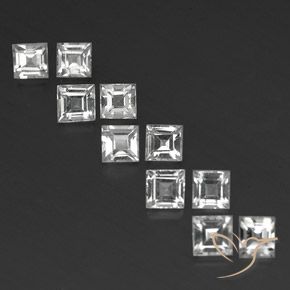 Achetez naturel 5.27ct Blanc clair Topaze gems, Carré, En provenance Brésil chez GemSelect. En stock, livraison internationale!
