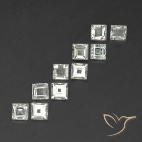 Shop natural 3.88ct Blanc chaud Topaze gems, Carré, from Brésil at GemSelect. In stock, global shipping!