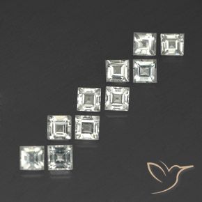 Shop natural 5.07ct Blanc chaud Topaze gems, Carré, from Brésil at GemSelect. In stock, global shipping!