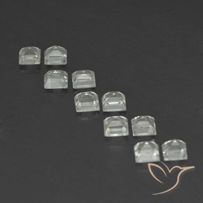 Shop natural 5.07ct Blanc chaud Topaze gems, Carré, from Brésil at GemSelect. In stock, global shipping!