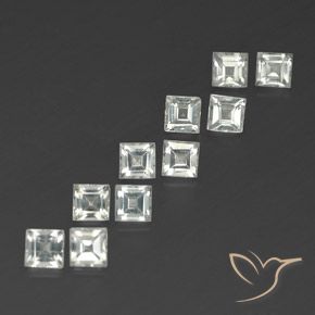 Shop natural 4.88ct Blanc chaud Topaze gems, Carré, from Brésil at GemSelect. In stock, global shipping!