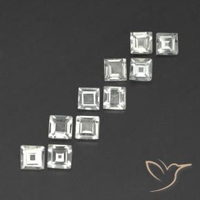 Shop natural 3.62ct Blanc chaud Topaze gems, Carré, from Brésil at GemSelect. In stock, global shipping!