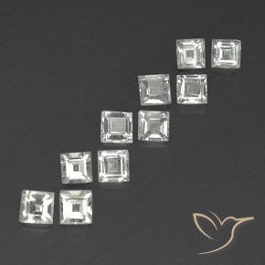 Shop natural 4.51ct Blanc chaud Topaze gems, Carré, from Brésil at GemSelect. In stock, global shipping!