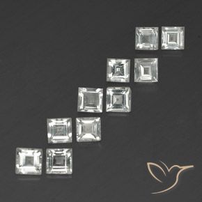 Shop natural 4.80ct Blanc chaud Topaze gems, Carré, from Brésil at GemSelect. In stock, global shipping!