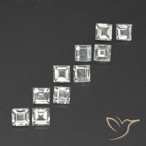 Shop natural 4.28ct Blanc chaud Topaze gems, Carré, from Brésil at GemSelect. In stock, global shipping!