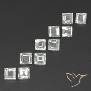 Shop natural 4.40ct Blanc chaud Topaze gems, Carré, from Brésil at GemSelect. In stock, global shipping!