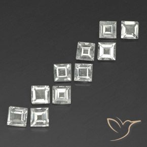 Shop natural 3.90ct Blanc chaud Topaze gems, Carré, from Brésil at GemSelect. In stock, global shipping!