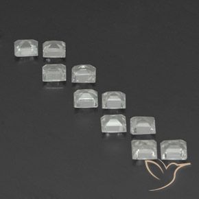 Shop natural 3.90ct Blanc chaud Topaze gems, Carré, from Brésil at GemSelect. In stock, global shipping!