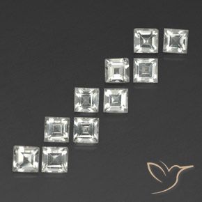 Shop natural 4.59ct Blanc chaud Topaze gems, Carré, from Brésil at GemSelect. In stock, global shipping!
