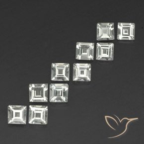 Shop natural 3.86ct Blanc chaud Topaze gems, Carré, from Brésil at GemSelect. In stock, global shipping!