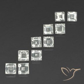 Shop natural 4.61ct Blanc chaud Topaze gems, Carré, from Brésil at GemSelect. In stock, global shipping!