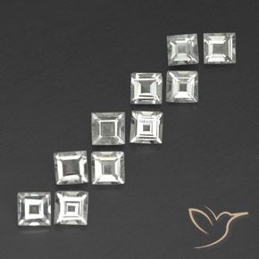 Shop natural 3.84ct Blanc chaud Topaze gems, Carré, from Brésil at GemSelect. In stock, global shipping!