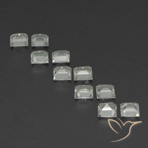 Shop natural 3.84ct Blanc chaud Topaze gems, Carré, from Brésil at GemSelect. In stock, global shipping!
