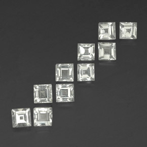 Achetez naturel ct blanc topaze gems, carré, en provenance brésil chez gemselect. en stock, livraison internationale!