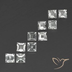 Shop natural 3.97ct Blanc chaud Topaze gems, Carré, from Brésil at GemSelect. In stock, global shipping!