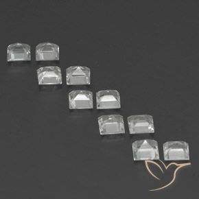 Shop natural 3.97ct Blanc chaud Topaze gems, Carré, from Brésil at GemSelect. In stock, global shipping!