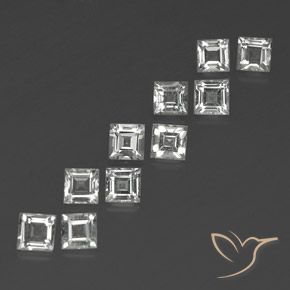 Shop natural 4.17ct Blanc chaud Topaze gems, Carré, from Brésil at GemSelect. In stock, global shipping!