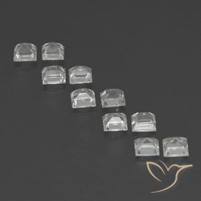Shop natural 4.17ct Blanc chaud Topaze gems, Carré, from Brésil at GemSelect. In stock, global shipping!